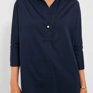 Tuckernuck Navy Tunic with Gold Buttons  XS